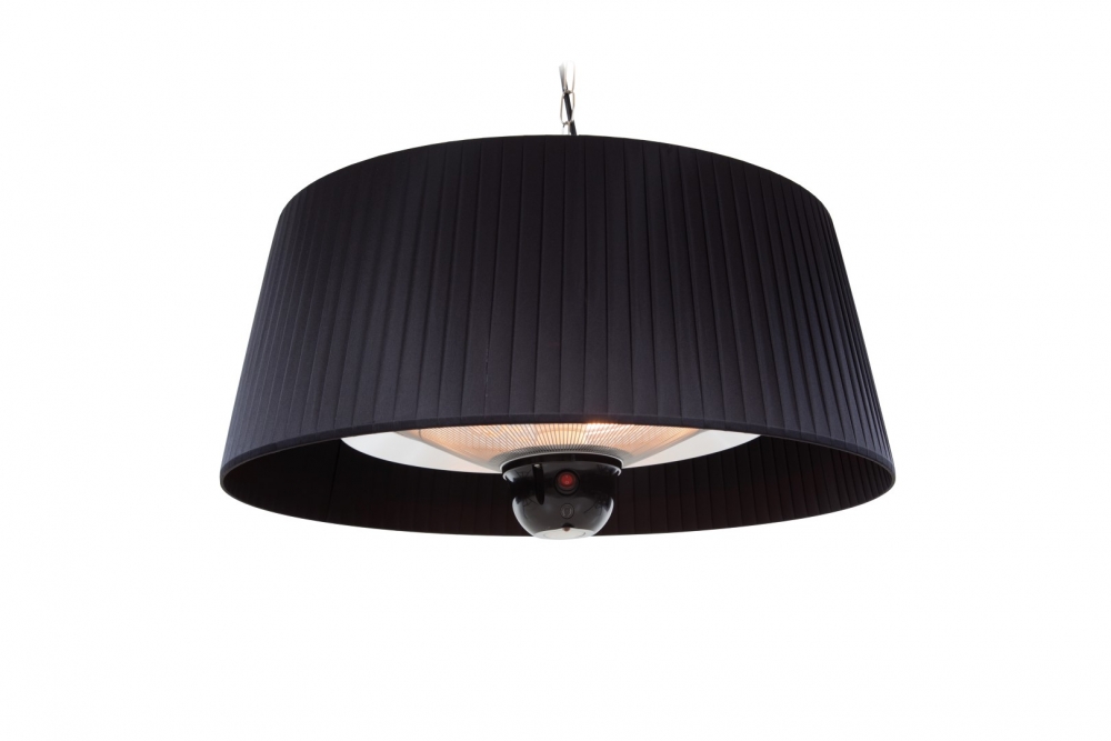 Sunred Artix large hengende terrassevarmer svart 1800W | minuteplass.no